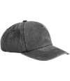 BB657 (B657) (BC657) Relaxed 5 Panel Vintage Cap Vintage Black colour image